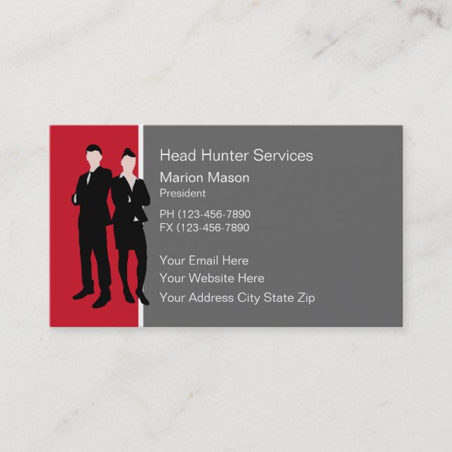 Human Resources Business Cards (Front)