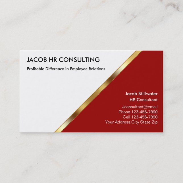 Human Resources Business Cards (Front)