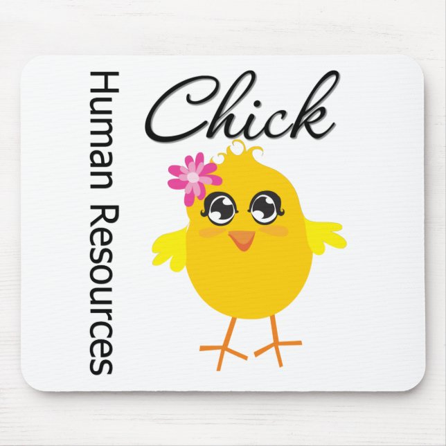 Human Resources Chick Mouse Mat (Front)