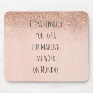 Human Resources HR Funny Mousepad Office Humour