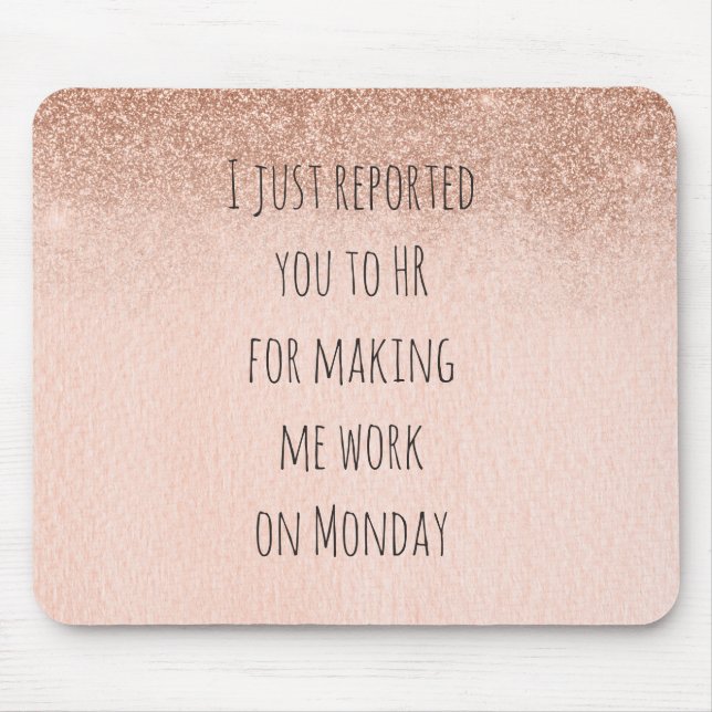 Human Resources HR Funny Mousepad Office Humour (Front)