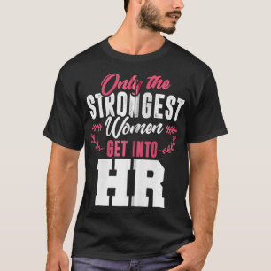 Human Resources  HR Lady Funny Female HR Gift Zip  T-Shirt