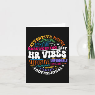 Human Resources Hr Vibes Analyst Employee Apprecia Card