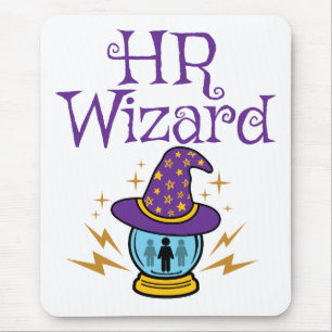 Human Resources HR Wizard Mouse Mat