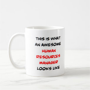 human resources manager, awesome coffee mug