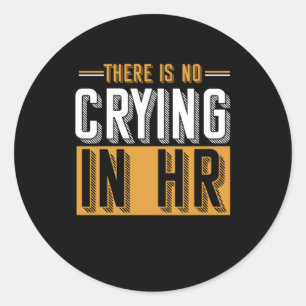 Human Resources Manager Employees Management Admin Classic Round Sticker