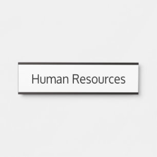 Human Resources Office Door Sign