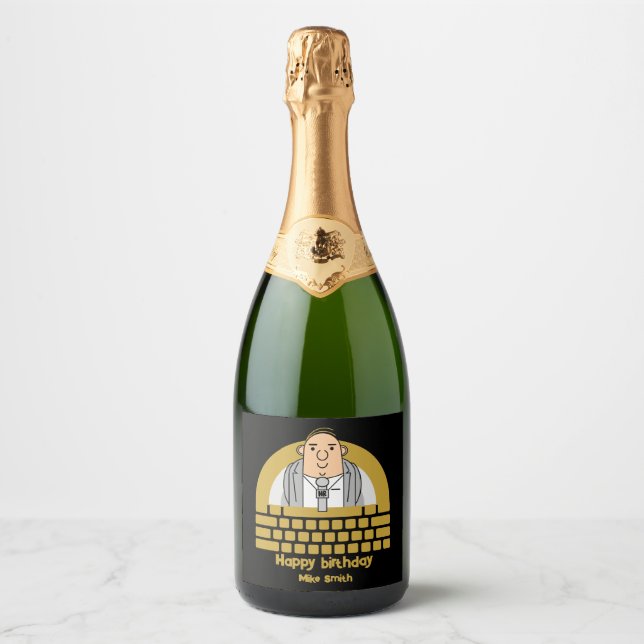 Human Resources Office Sparkling Wine Label (Front)