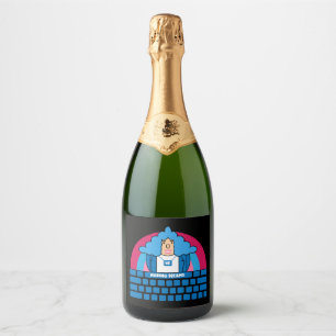 Human Resources Office Sparkling Wine Label