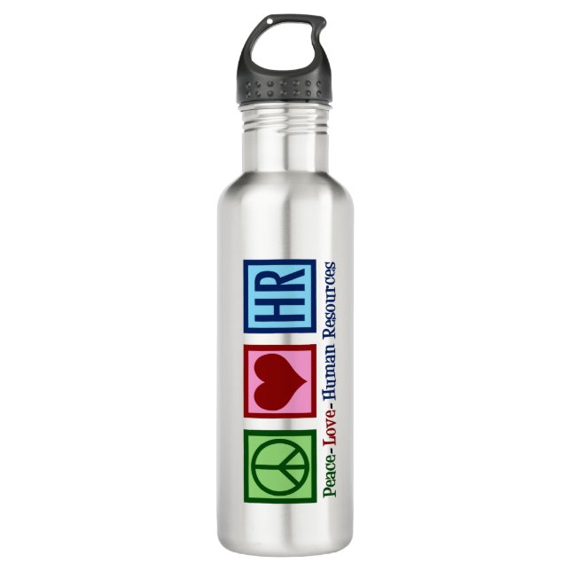 Human Resources Peace Love HR 710 Ml Water Bottle (Front)