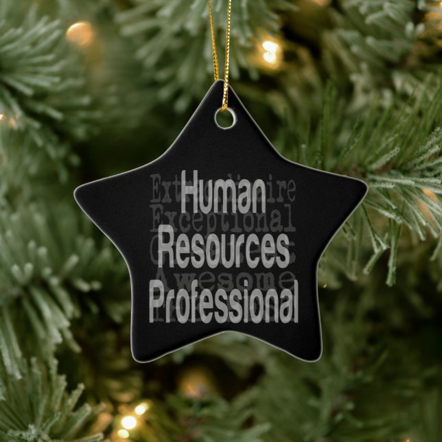 Human Resources Professional Extraordinaire Ceramic Tree Decoration (Tree)