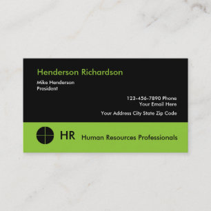 Human Resources Professionals Business Card