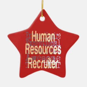 Human Resources Recruiter Extraordinaire Ceramic Tree Decoration