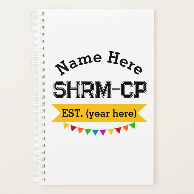 Human Resources SHRM-CP Personalised Gift Planner (Front)