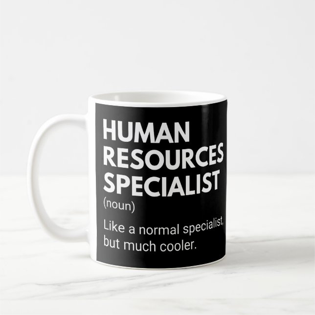 Human Resources Specialist Funny HR Expert Saying Coffee Mug (Left)