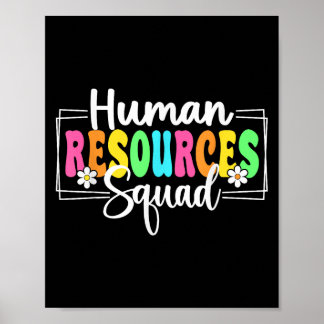 Human Resources Squad Back To School Hr Crew  Poster
