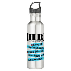 Human Resources Unofficial Funny HR 710 Ml Water Bottle