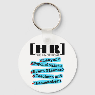 Human Resources Unofficial Funny HR Key Ring