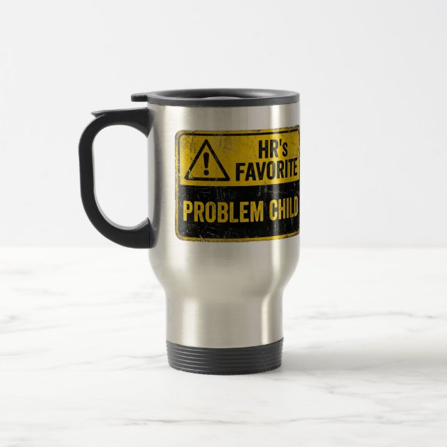 Human Resources Walking HR Violation Performance  Travel Mug (Left)