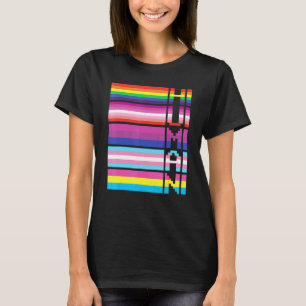 Human Right Lgbtqia Rainbow Lgbt Flag Support Prid T-Shirt