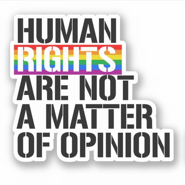 Human Rights are Not a Matter of Opinion (Front)