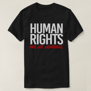 Human rights are not negotiable square sticker T-Shirt