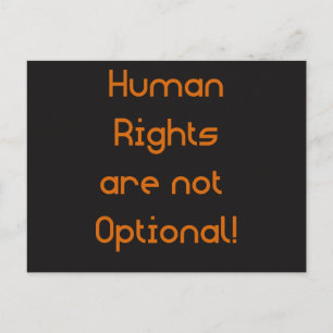Human Rights are not Optional Postcard