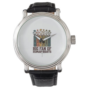 Human Rights Book Flowers Vintage Vector Design_1 Watch