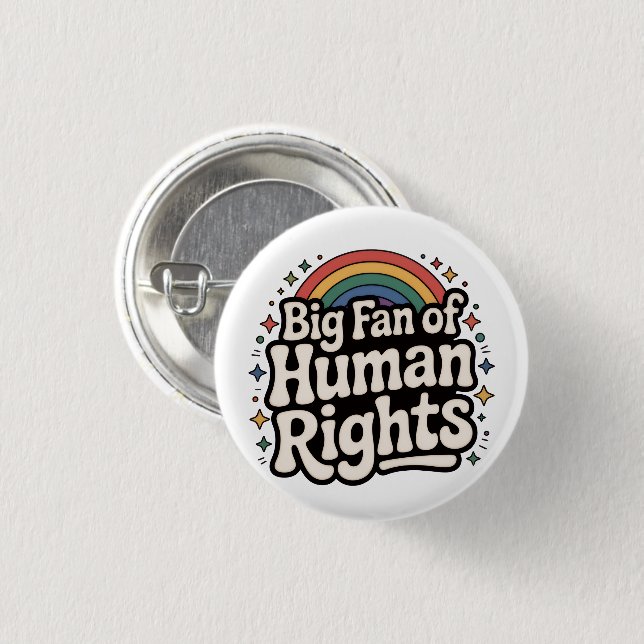 HUMAN RIGHTS BUTTON (Front & Back)