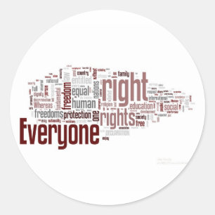 Human Rights Classic Round Sticker