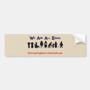 Human Rights Equality Disability Bumper Sticker