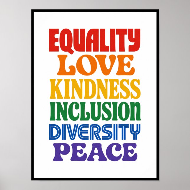 Human Rights For ALL Poster (Front)