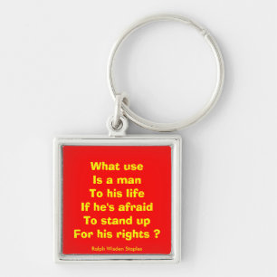 Human rights key ring