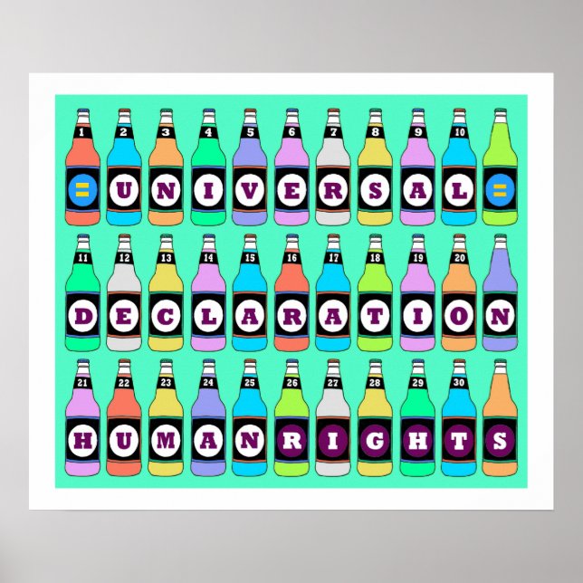 HUMAN RIGHTS POSTER - 30 FLAVORS OF UDHR (Front)