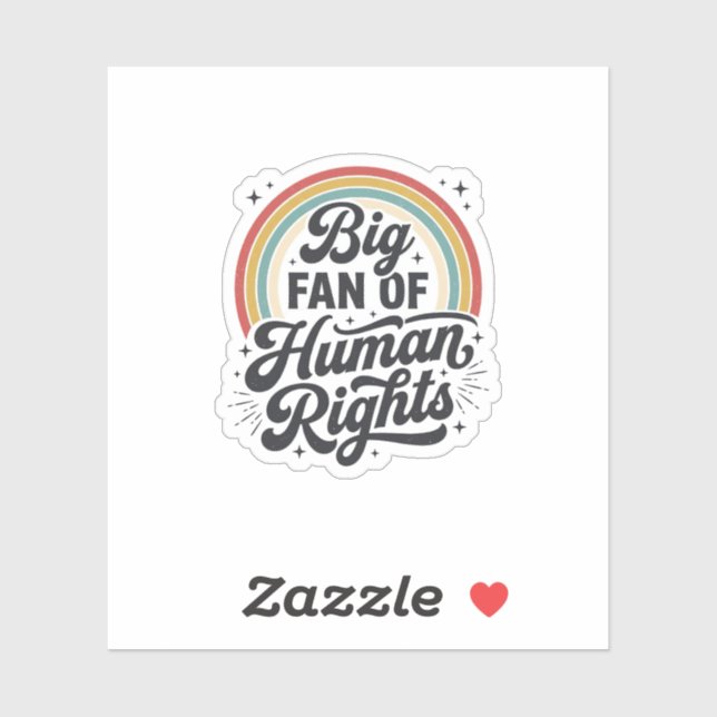 Human Rights Retro Rainbow Vector T-Shirt Design_1 (Sheet)