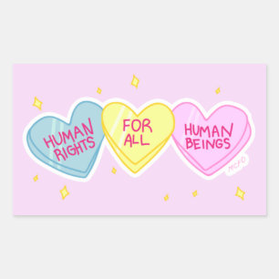 Human Rights sticker