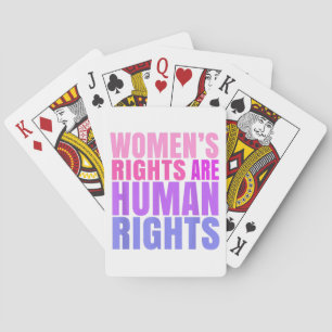Human Rights Womens Right Playing Cards