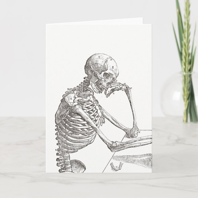 Human Skeleton Greeting Card (Front)