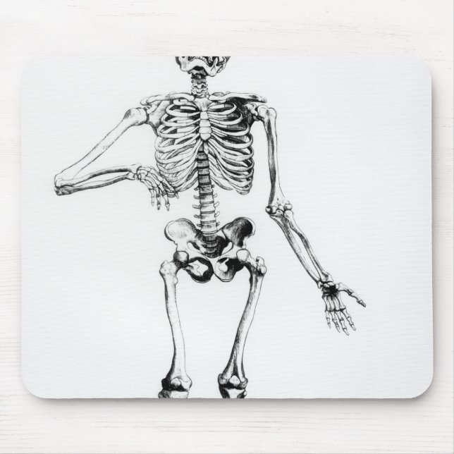 Human Skeleton Mouse Mat (Front)