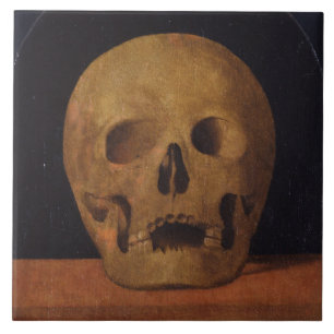 Human Skull (by Mariotto Albertinelli) Tile