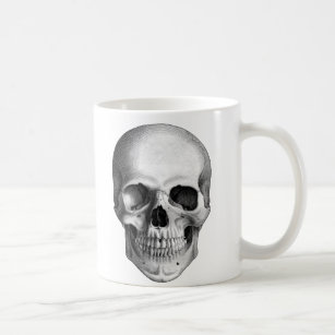 Human Skull Coffee Mug