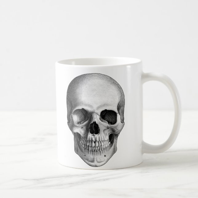 Human Skull Coffee Mug (Right)