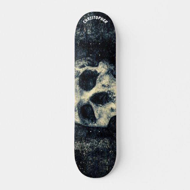 Human Skull Customisable Skateboard (Front)