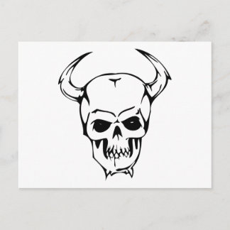 Human Skull Postcard