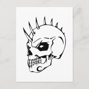 Human Skull Postcard
