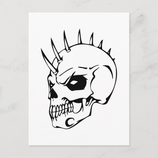 Human Skull Postcard (Front)