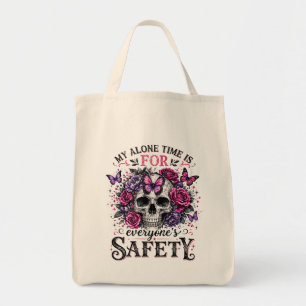 Human Skull Tote Bag
