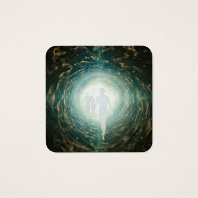 Human souls in a tunnel of light (Front)