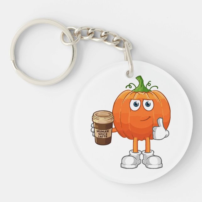Human Spice Latte Key Ring (Front)