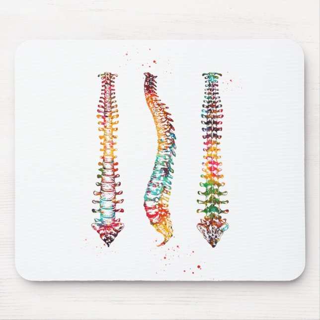 Human Spine Mouse Mat (Front)